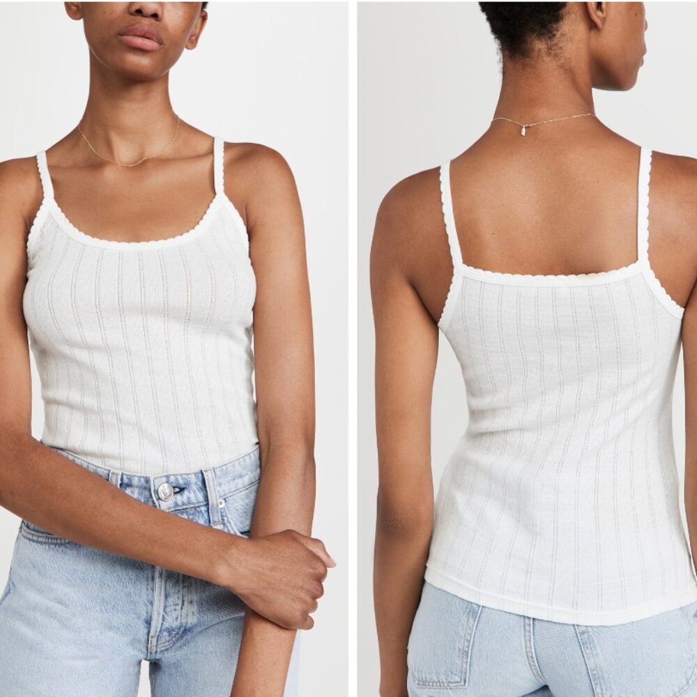 Leset Pointelle Classic Tank Top